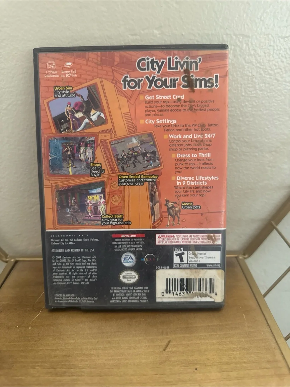 The Urbz: Sims in the City Nintendo GameCube GC (2004)